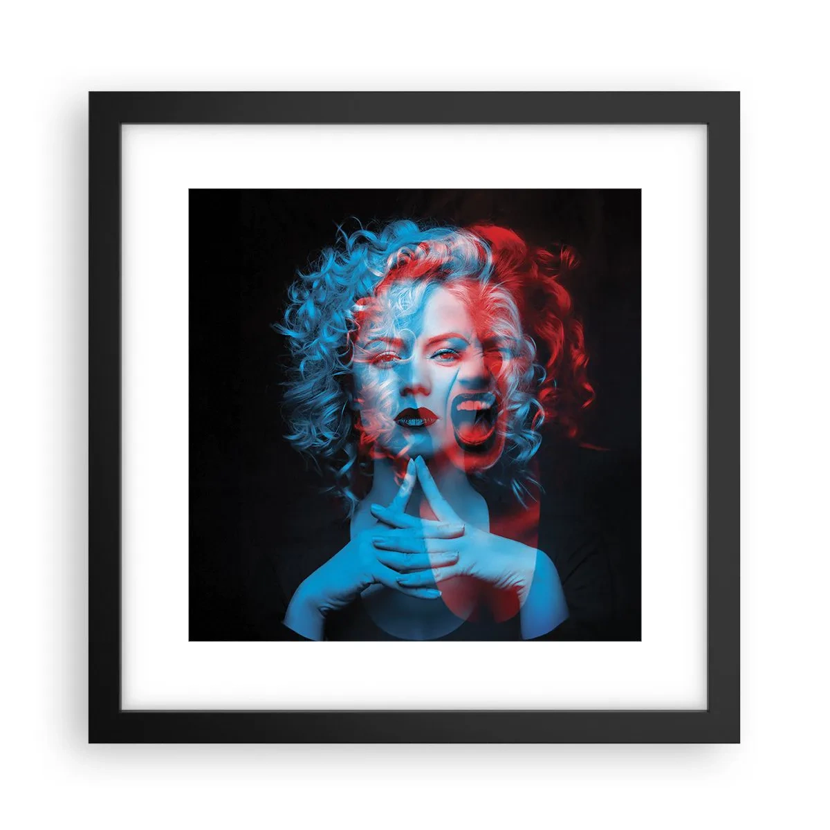 Plakát v černém rámu - Alter ego - 30x30 cm
