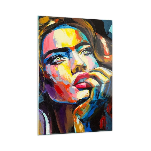 Obraz na skle - Sny, jak ptáci letí oblohou - 50x70 cm