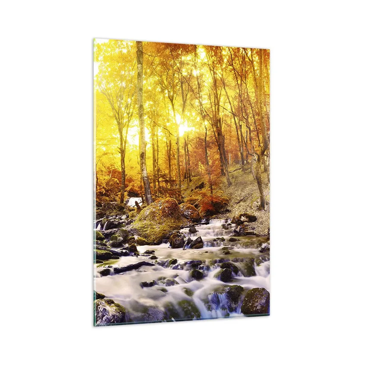 Obraz na skle - Kameny zasazené do zlata a platiny - 80x120 cm