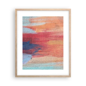 Plakát v rámu světlý dub - Stékat duhou - 40x50 cm