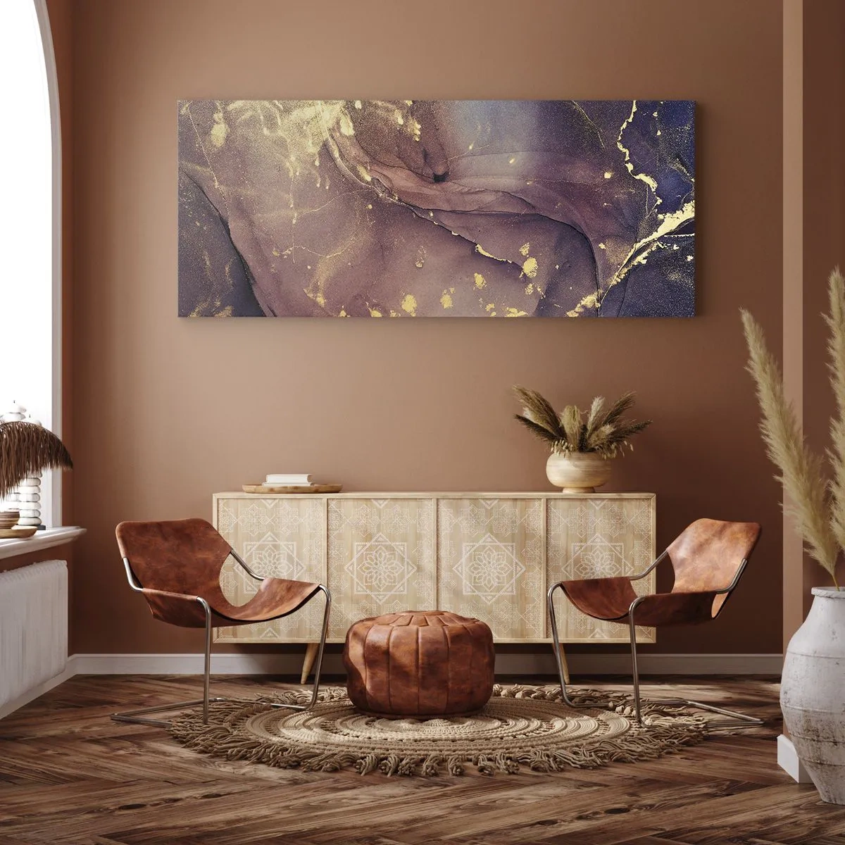 Obraz na plátně - Hmota a duch - 160x50 cm