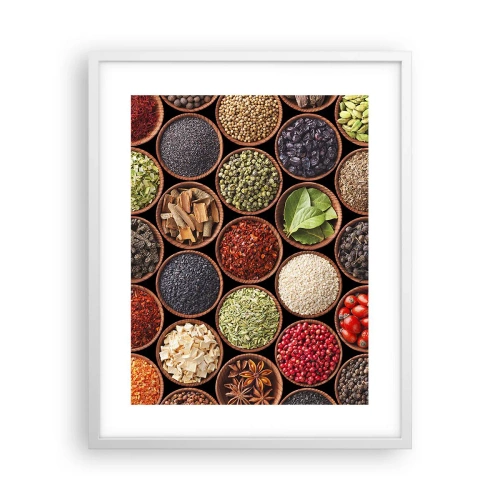 Plakát v bílém rámu - Všechny chutě světa - 40x50 cm