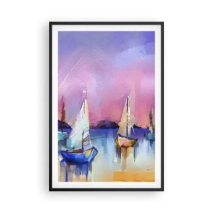 Plakát v černém rámu - Směr: široké vody - 61x91 cm