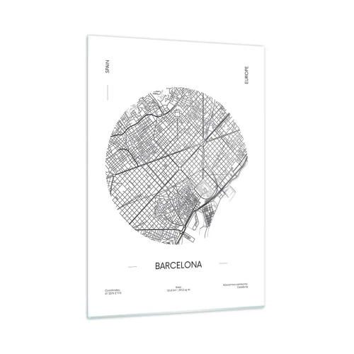 Obraz na skle - Anatomie Barcelony - 50x70 cm