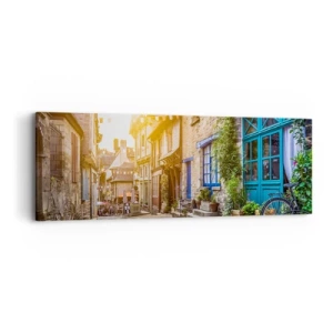 Obraz na plátně - Bílý duch městečka - 90x30 cm