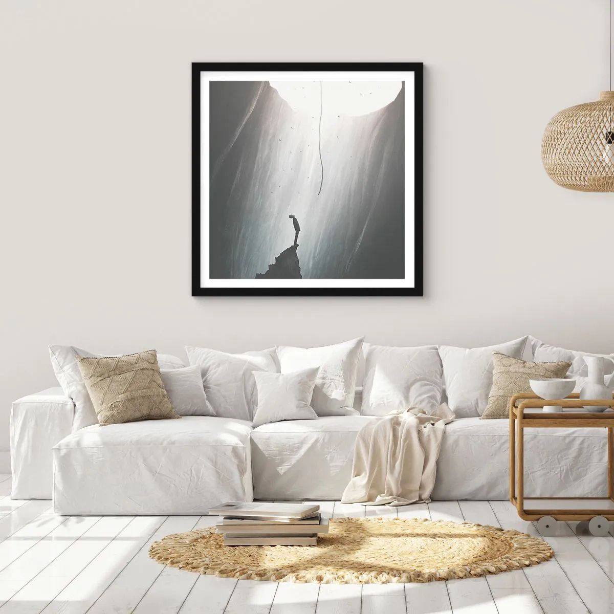 Plakát v černém rámu - Vždycky máte na výběr - 60x60 cm