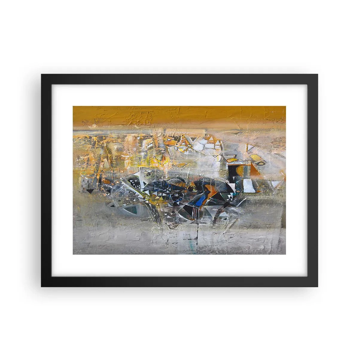 Plakát v černém rámu - Všechno se podaří - 40x30 cm