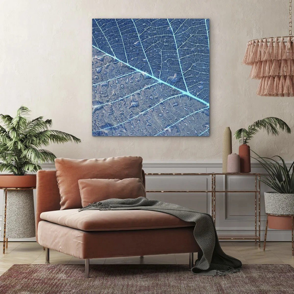 Obraz na plátně - Život v modři - 60x60 cm