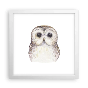 Plakát v bílém rámu - Podívej se mi do očí - 30x30 cm