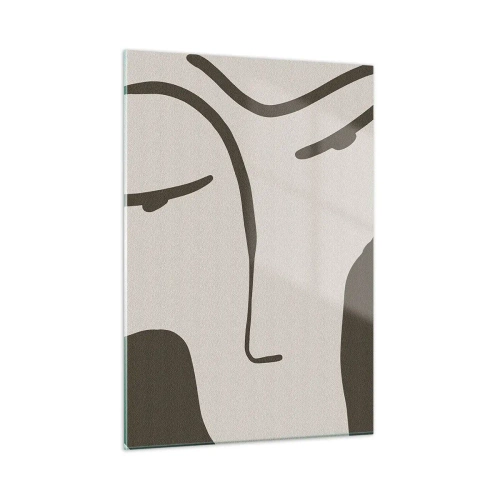 Obraz na skle - Jako z Modiglianiho obrazu - 50x70 cm