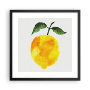 Plakát v černém rámu - Jak poznat chuť slunce - 40x40 cm