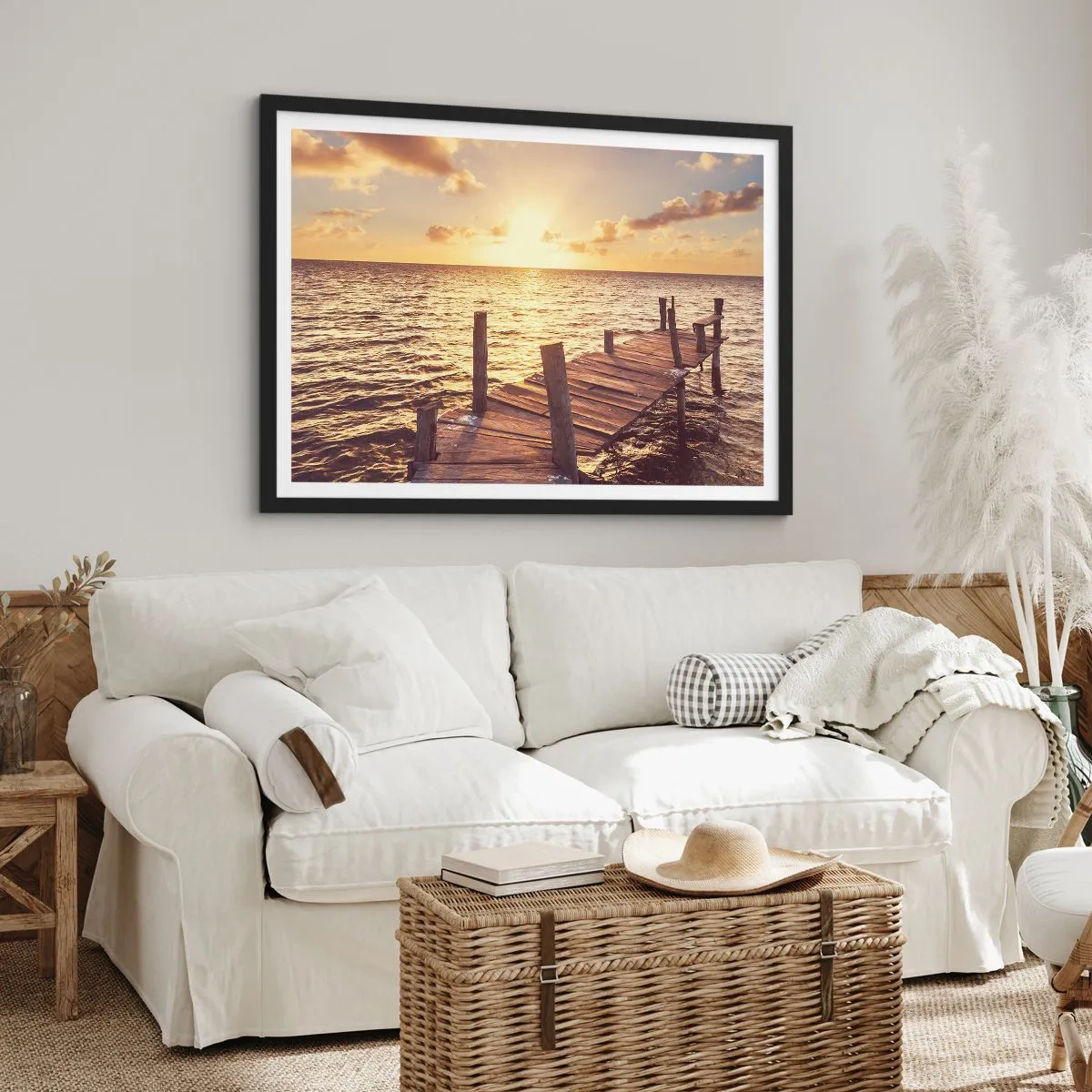 Plakát v černém rámu - Zlatá země laskavosti - 70x50 cm