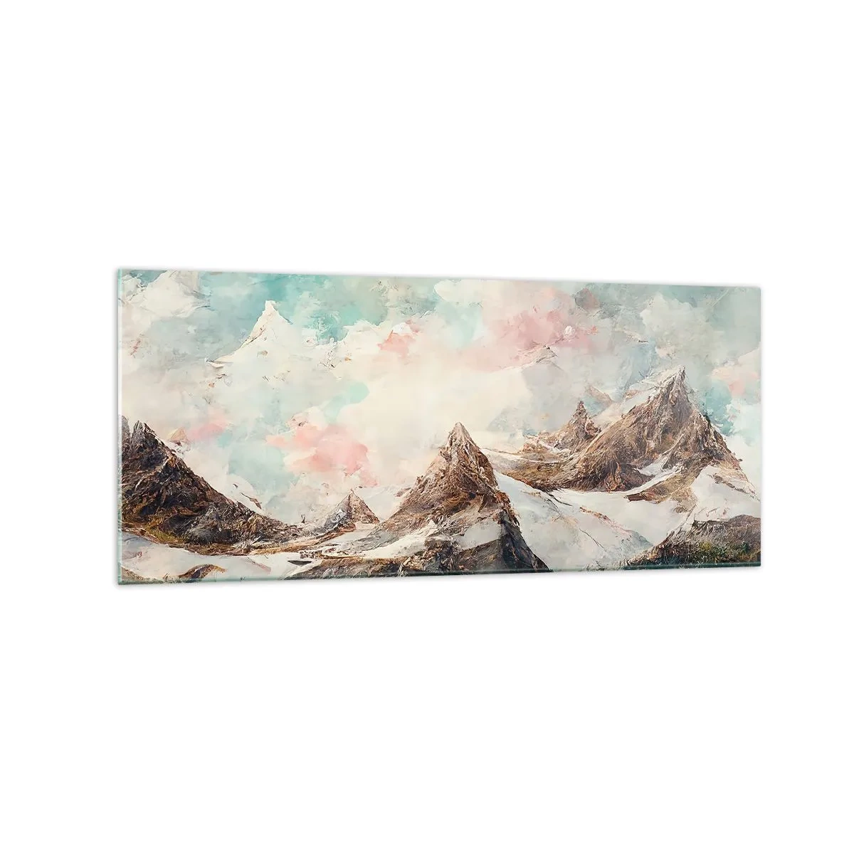 Obraz na skle - Skalní čepele - 120x50 cm