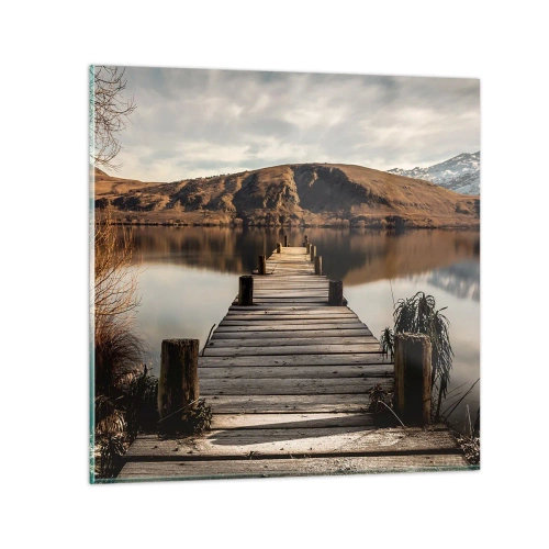 Obraz na skle - Krajina v tichu - 50x50 cm
