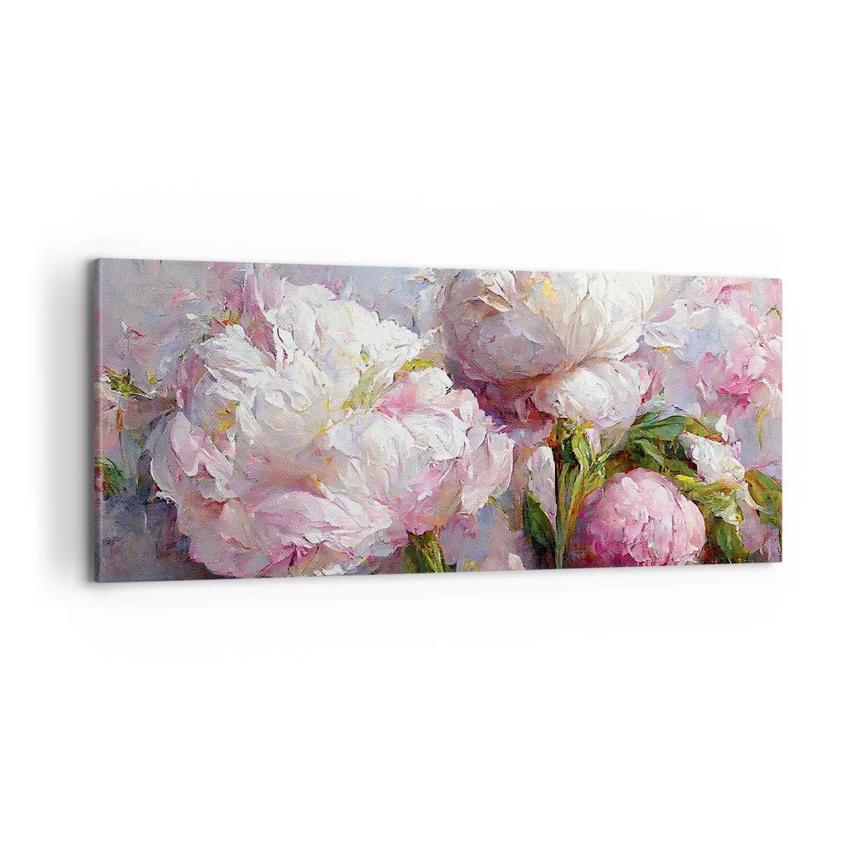 Obraz na plátně - Kytice překypující životem - 100x40 cm