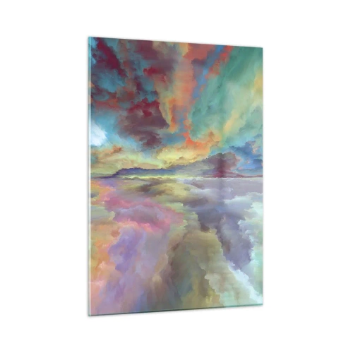 Obraz na skle - Dvě nebe - 50x70 cm