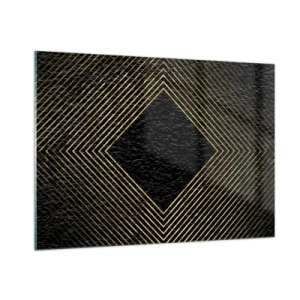 Obraz na skle - Geometrie ve stylu glamour - 100x70 cm