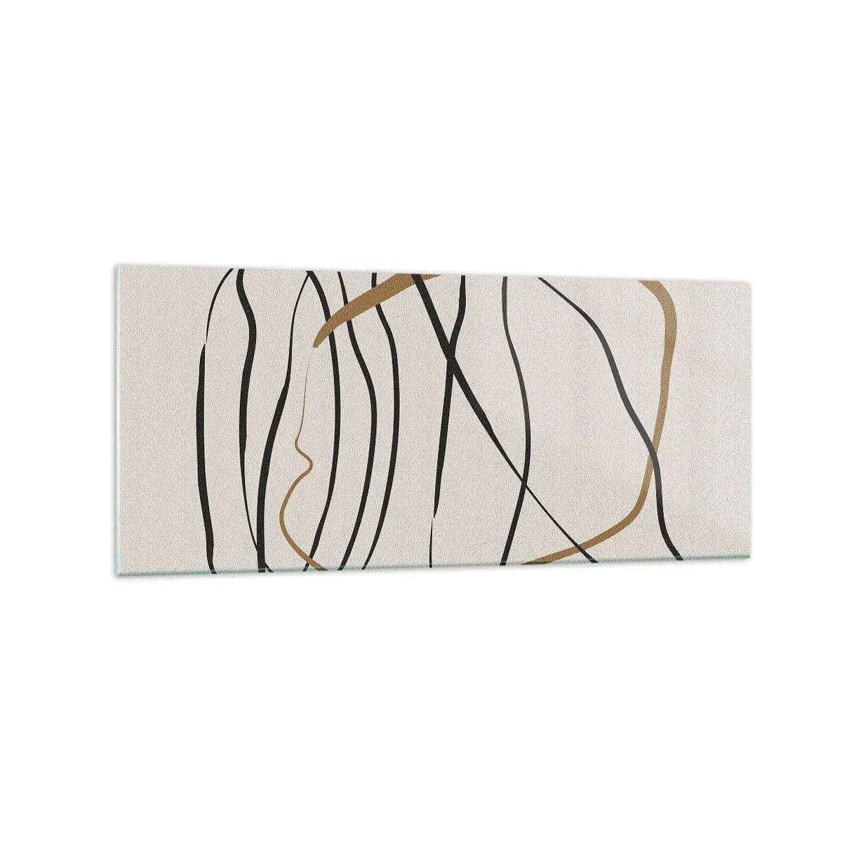 Obraz na skle - Kompozice – tanec ve smyčce - 120x50 cm
