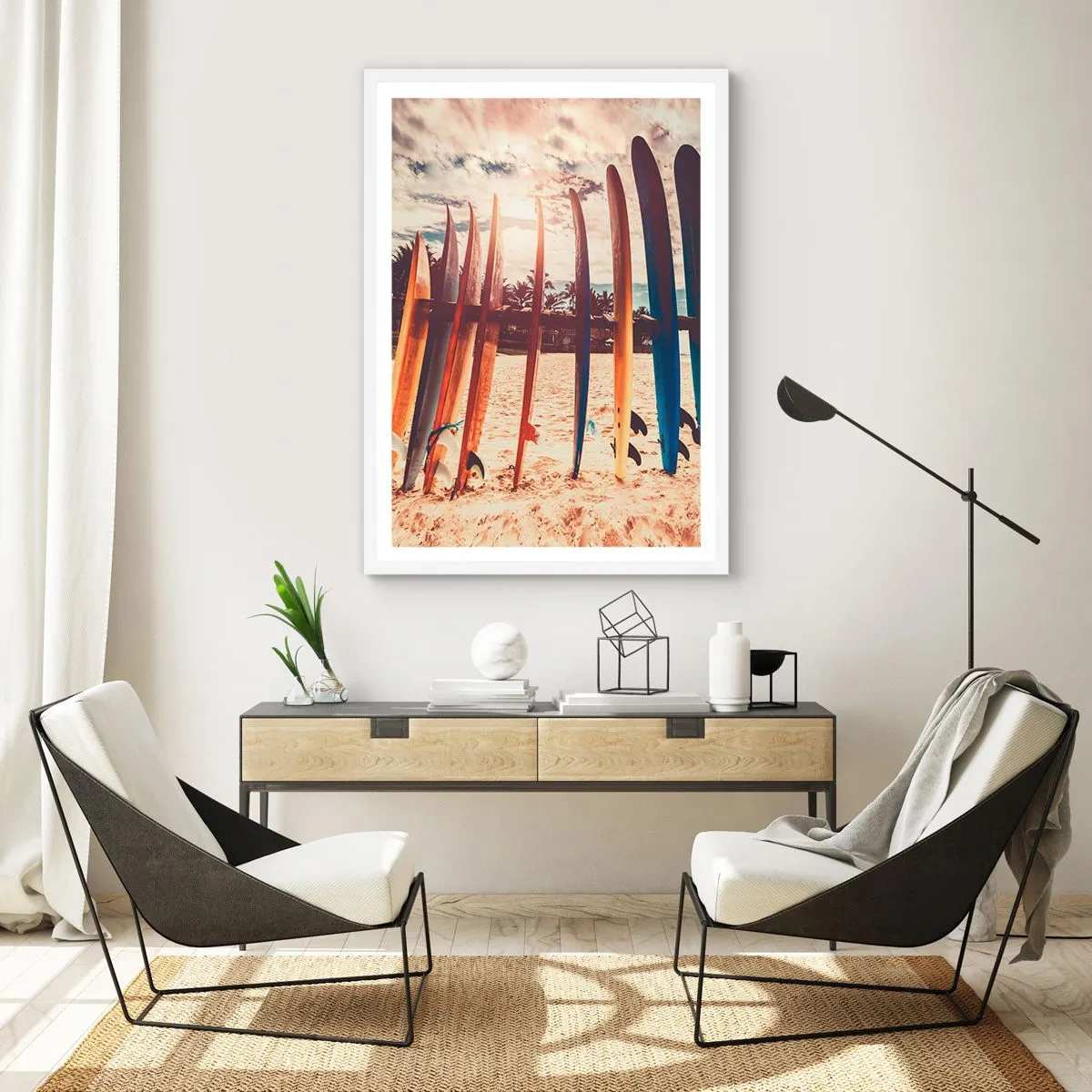 Plakát v bílém rámu - Dobrou noc, nashle zítra. - 70x100 cm