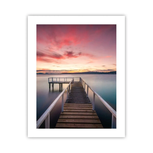 Plakát - Jemný plamen večera - 40x50 cm