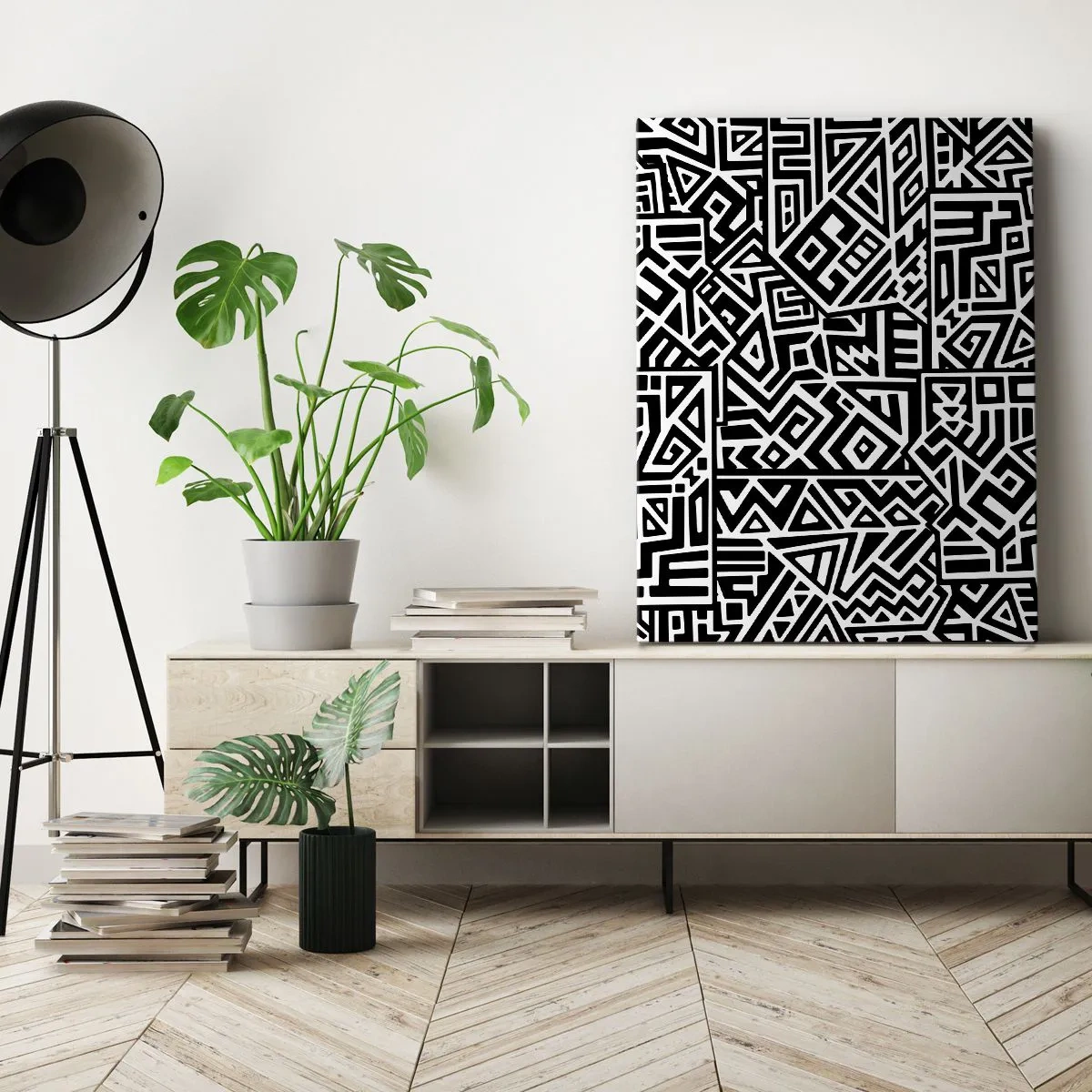 Obraz na plátně - Předkolumbovská kompozice - 50x70 cm
