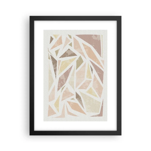 Plakát v černém rámu - Kompozice: vitráž - 30x40 cm