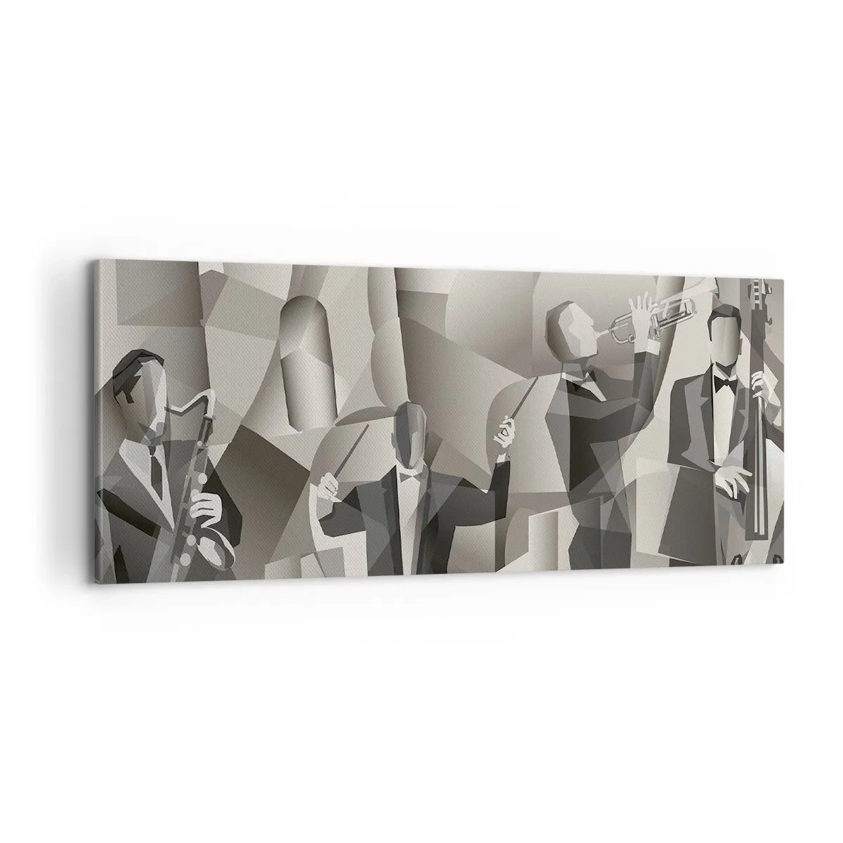 Obraz na plátně - V prostoru zvuků - 100x40 cm