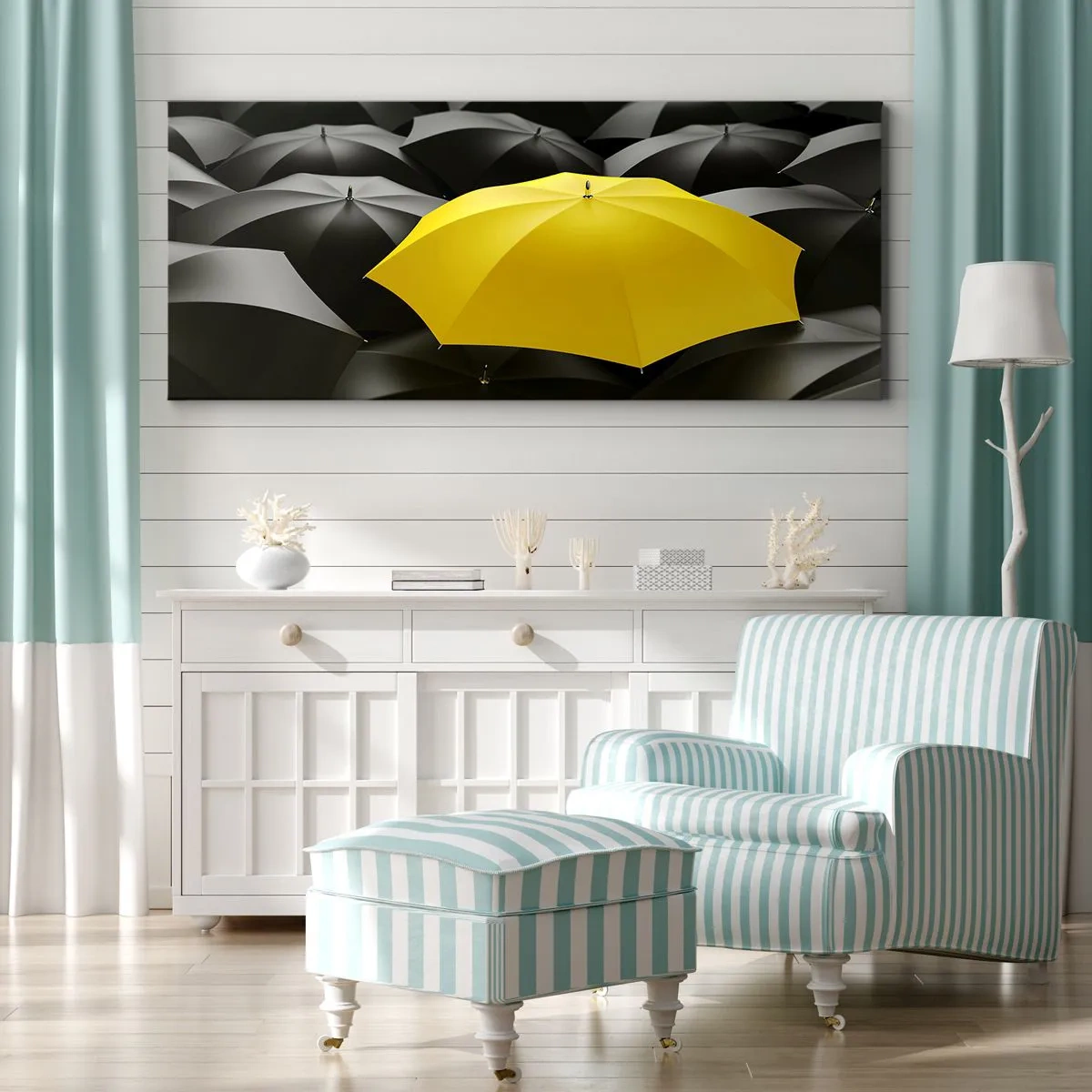 Obraz na plátně - Sbohem smutku - 140x50 cm