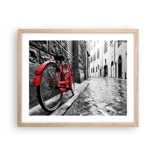 Plakát v rámu světlý dub - Skutečná krása nestárne - 50x40 cm