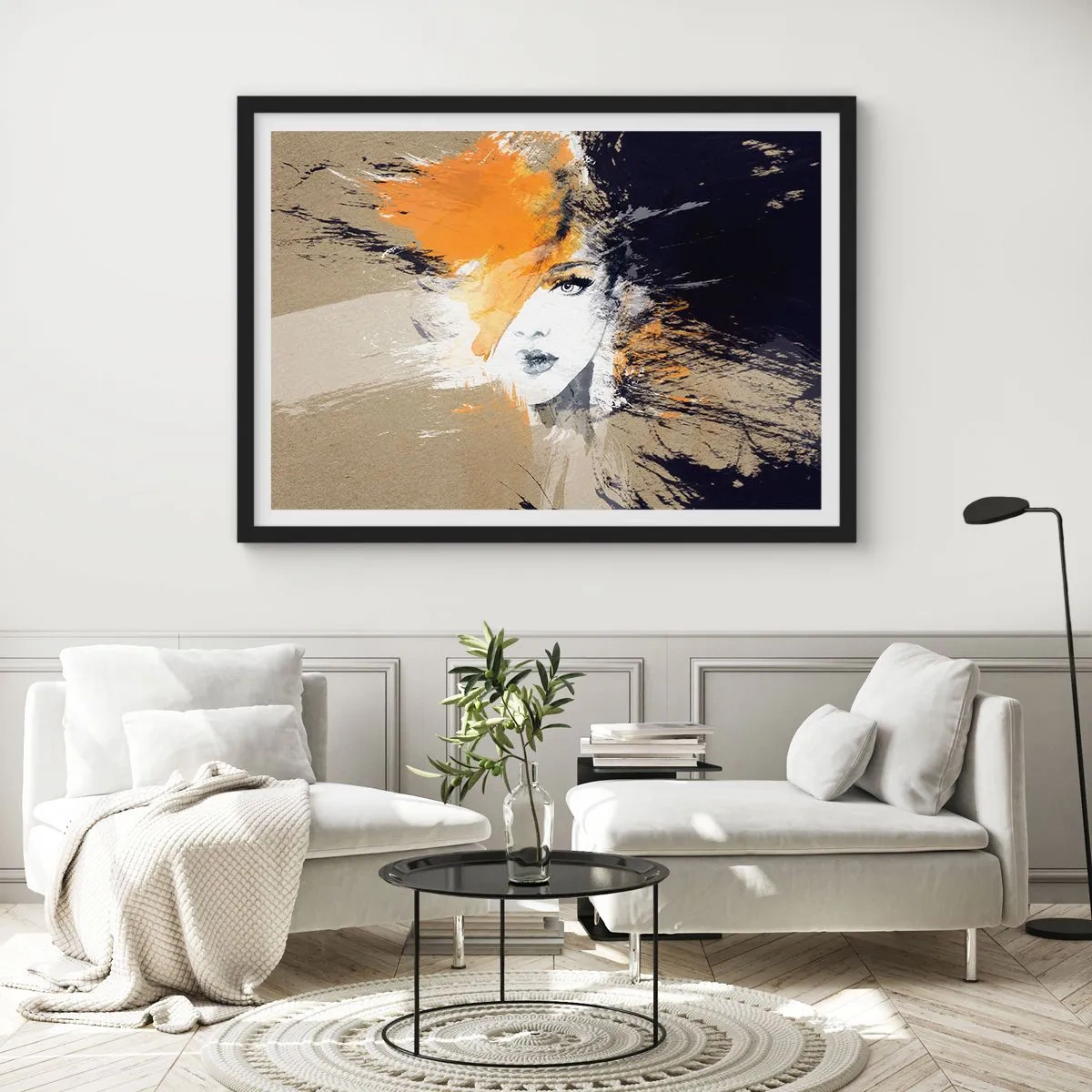 Plakát v černém rámu - A je světlo - 70x50 cm