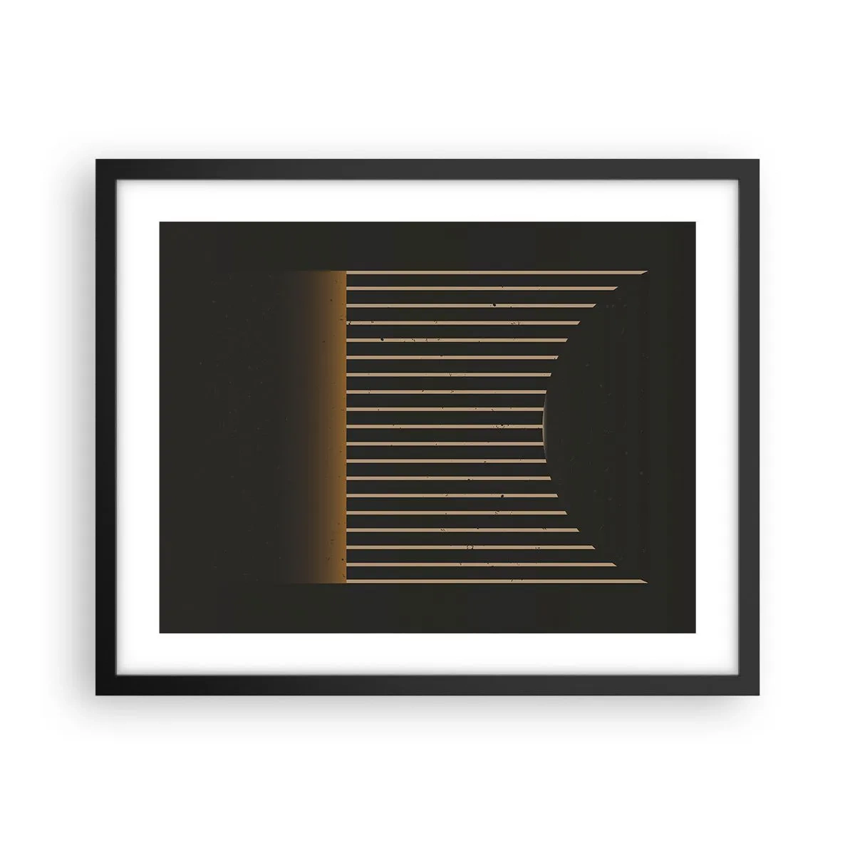 Plakát v černém rámu - Prozkoumat temnotu - 50x40 cm