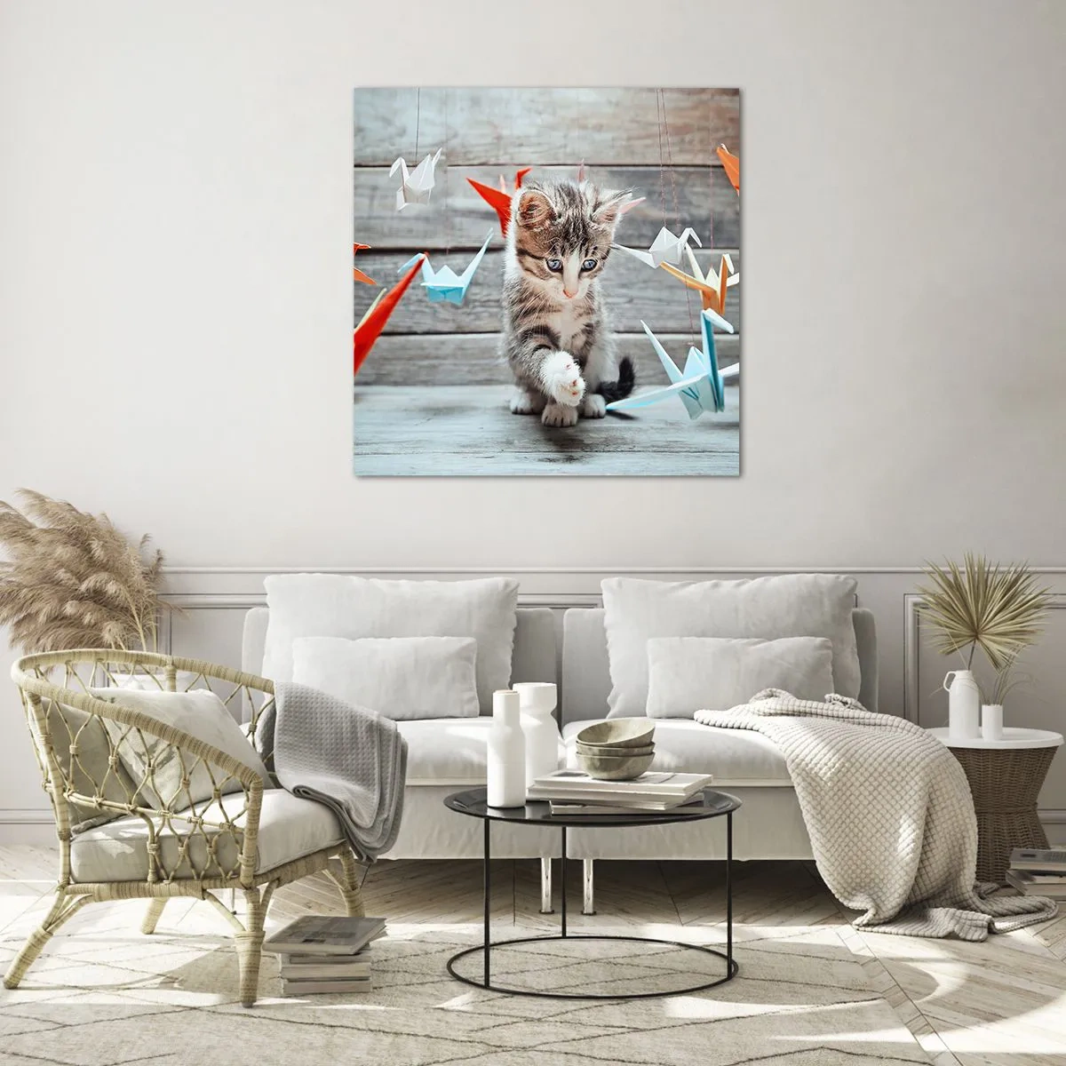 Obraz na skle - První lekce - 70x70 cm