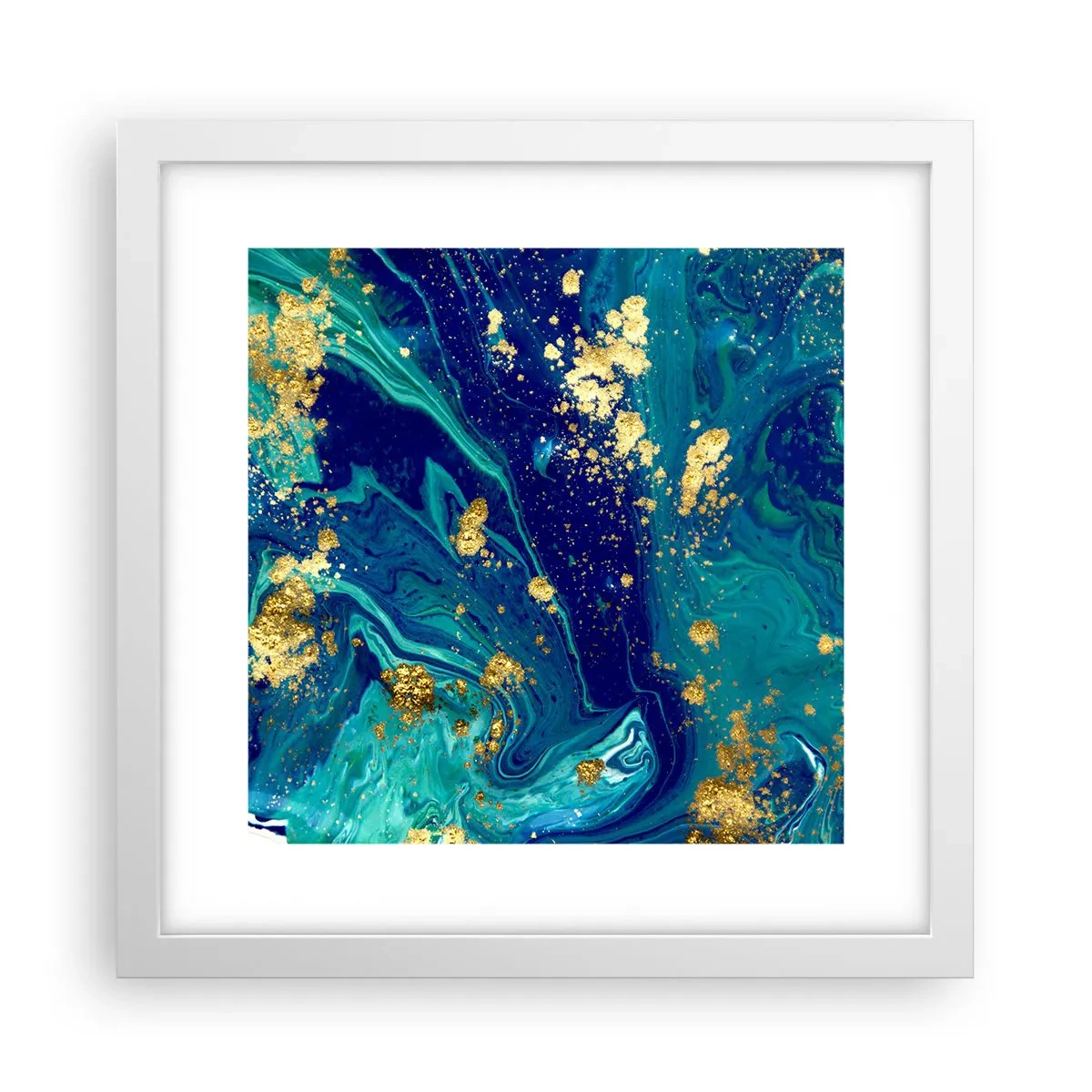 Plakát v bílém rámu - Plátky slunce  - 30x30 cm