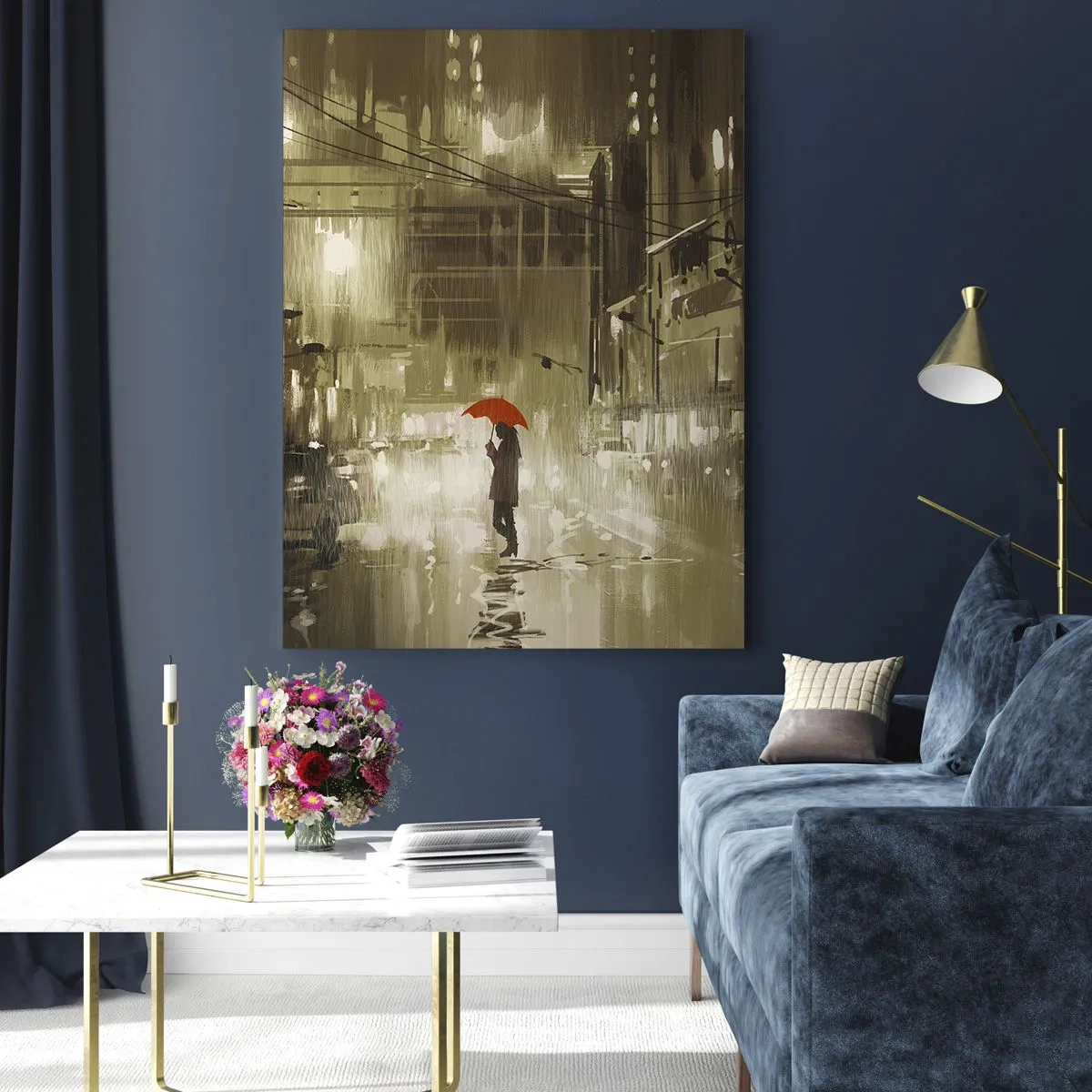Obraz na skle - Sama, ale ne osamělá - 50x70 cm