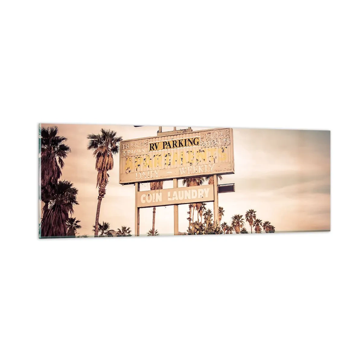 Obraz na skle - Zde se zastavil čas - 90x30 cm