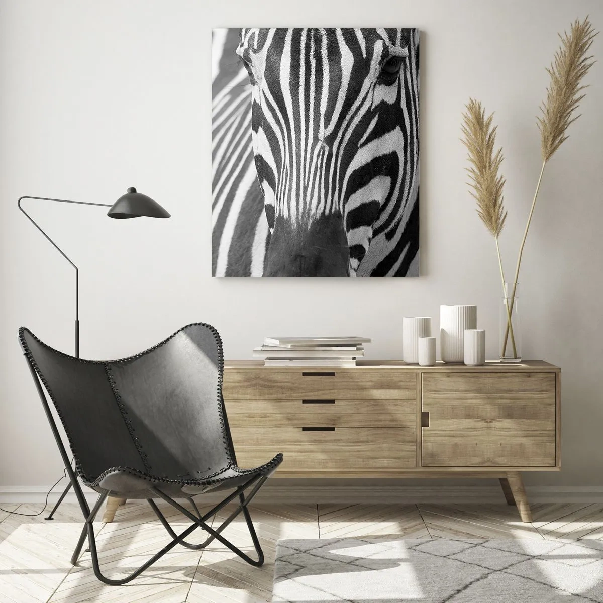 Obraz na skle - Svět je černo-bílý - 50x70 cm