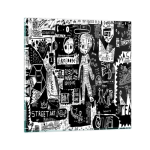 Obraz na skle - Práva a radosti duševního mládí - 50x50 cm