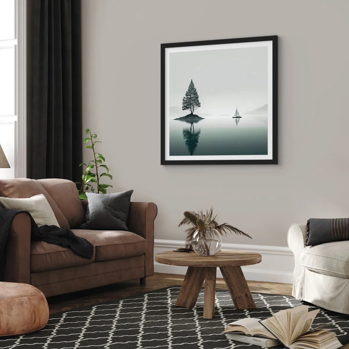 Plakát v černém rámu - Snění - 50x50 cm