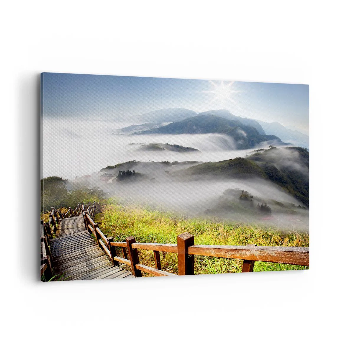 Obraz na plátně - Utkané ze záře a mlhy - 100x70 cm