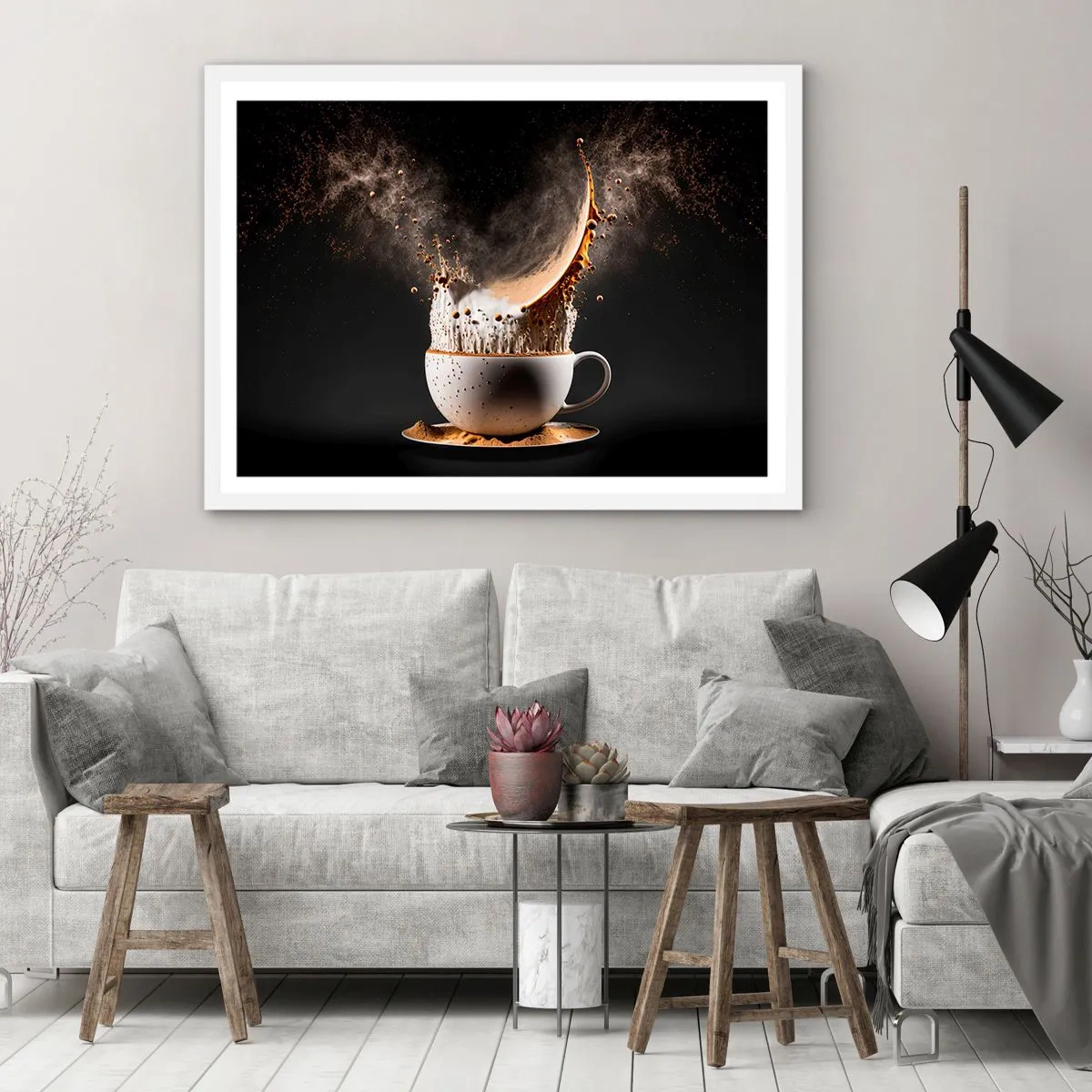 Plakát v bílém rámu - Exploze chuti - 91x61 cm