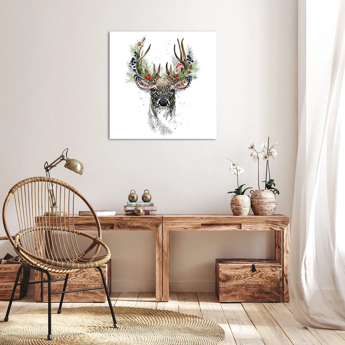 Obraz na plátně - Ve slavnostním rouchu - 70x70 cm