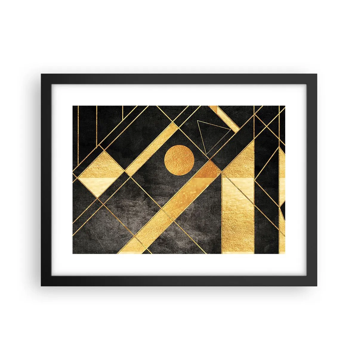 Plakát v černém rámu - Slunce pouště - 40x30 cm