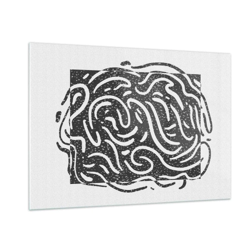 Obraz na skle - Abstrakce: tanec radosti - 100x70 cm