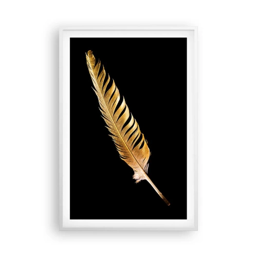 Plakát v bílém rámu - Krásne peříčko… - 61x91 cm