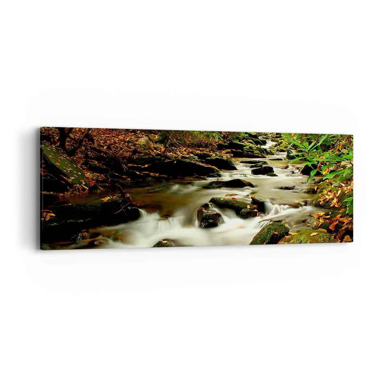 Obraz na plátně - Jako tekuté stříbro - 90x30 cm