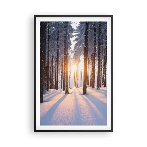 Plakát v černém rámu - Jasně černé na bílém - 61x91 cm