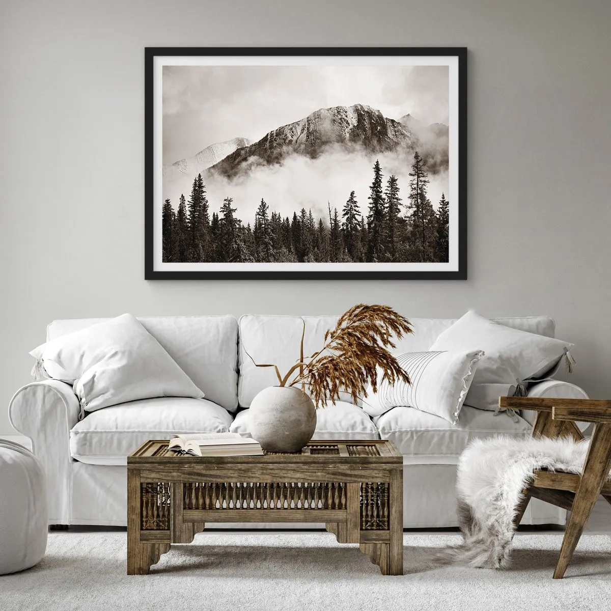 Plakát v černém rámu - Žulový panovník - 70x50 cm