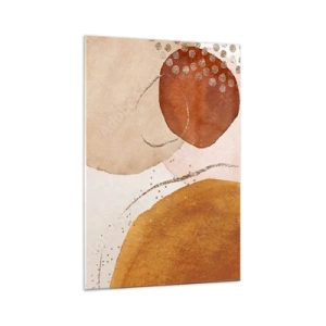 Obraz na skle - Zaoblení a pohyb - 70x100 cm
