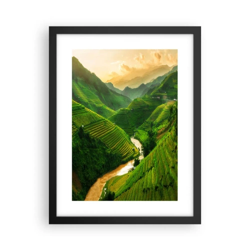 Plakát v černém rámu - Vietnamské údolí - 30x40 cm