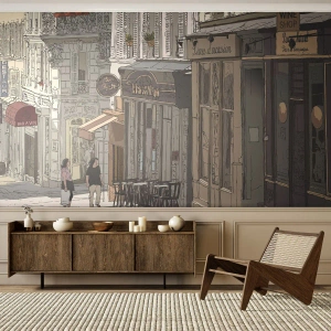 Fototapeta Premium Sand - Městské radosti - Architektura, Město, Paříž - 350x256 cm